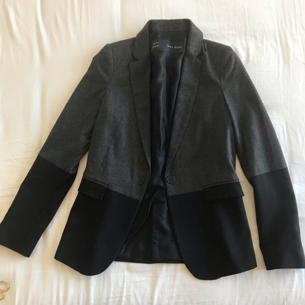 Zara black and grey jacket